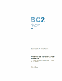 Rapport Consultation Publique Frelighsburg par BC2
