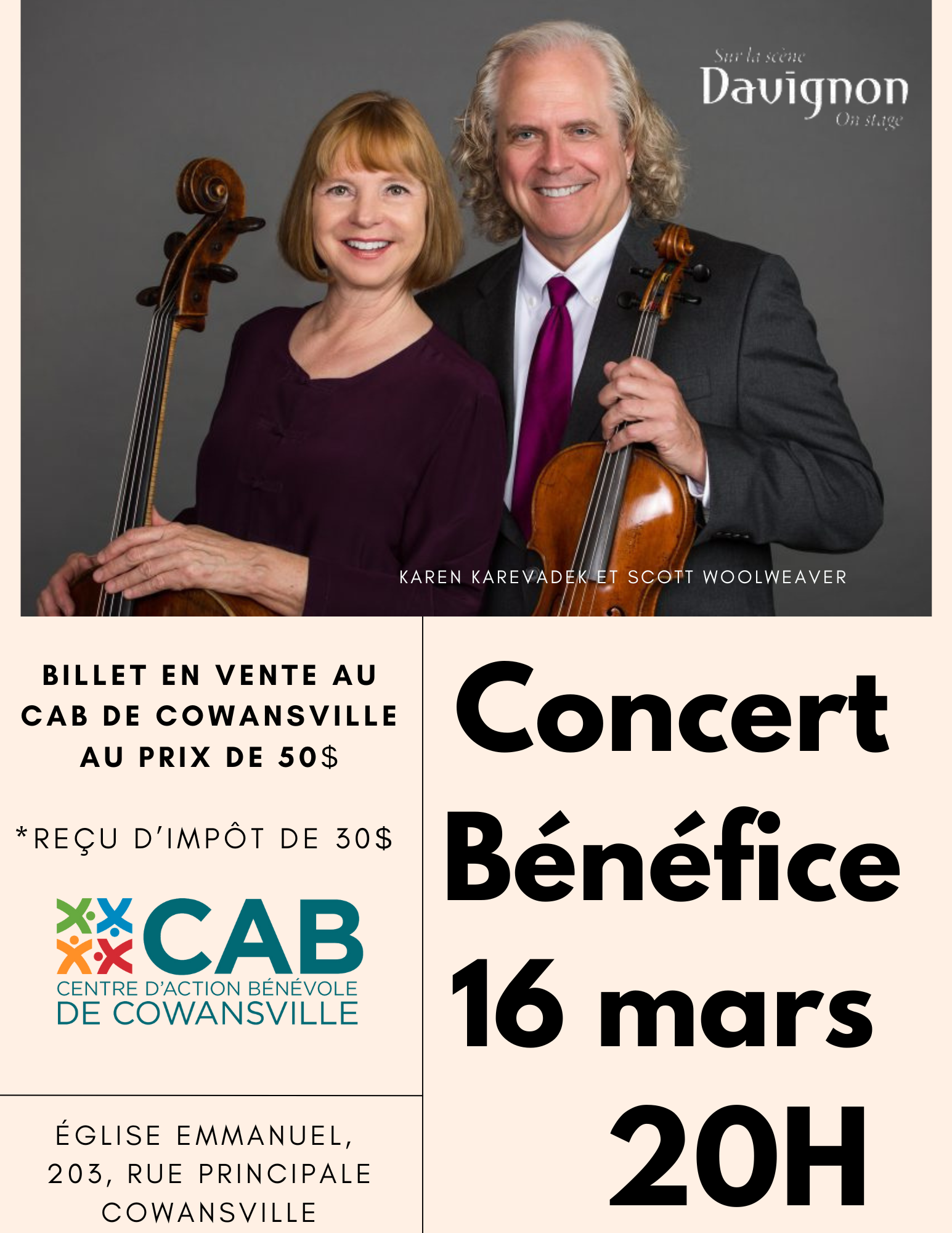 (Français) Concert 16 mars 2024