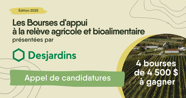 Bourses disponibles pour la relève agricole et bioalimentaire
