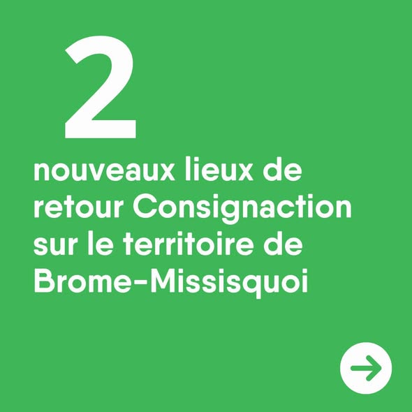 (Français) La modernisation du système de consigne se poursuit et nous avons des nouveautés sur le territoire de la MRC!