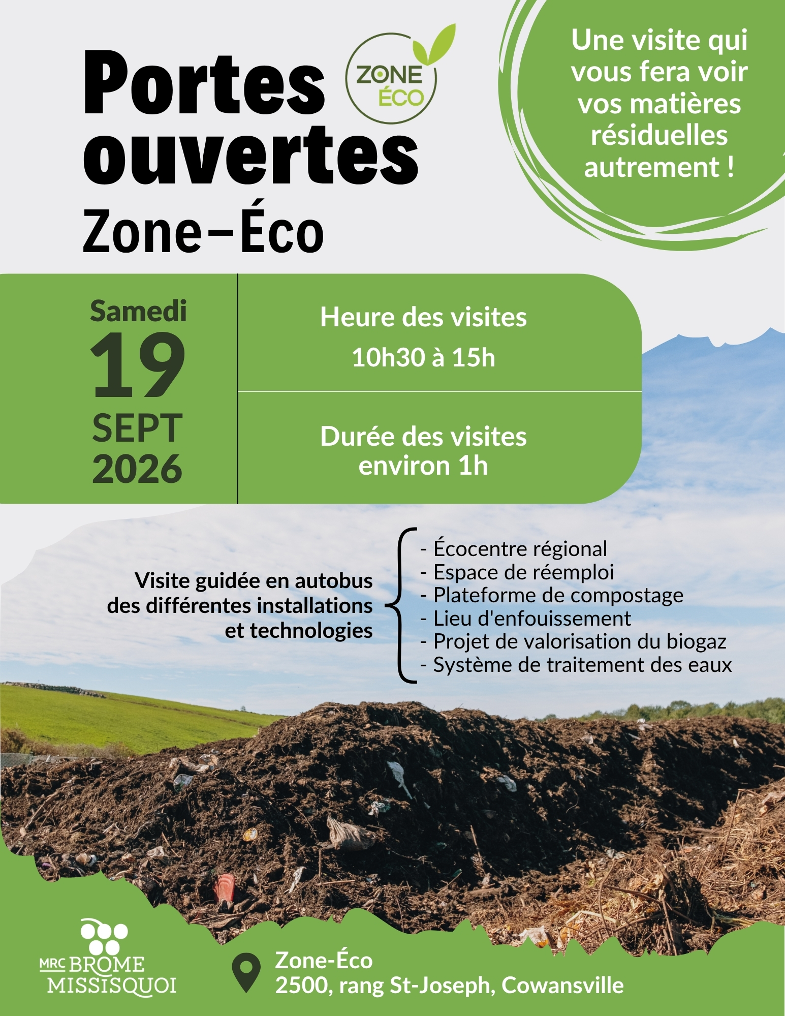 Journée portes ouvertes chez Zone Éco, le samedi 19 septembre entre 10h30 et 15h00