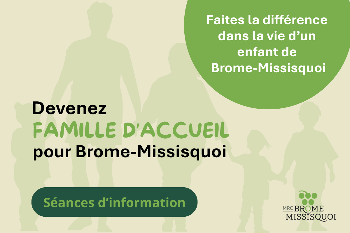 Devenir famille d’accueil : des séances d’information offertes cet automne dans Brome-Missisquoi